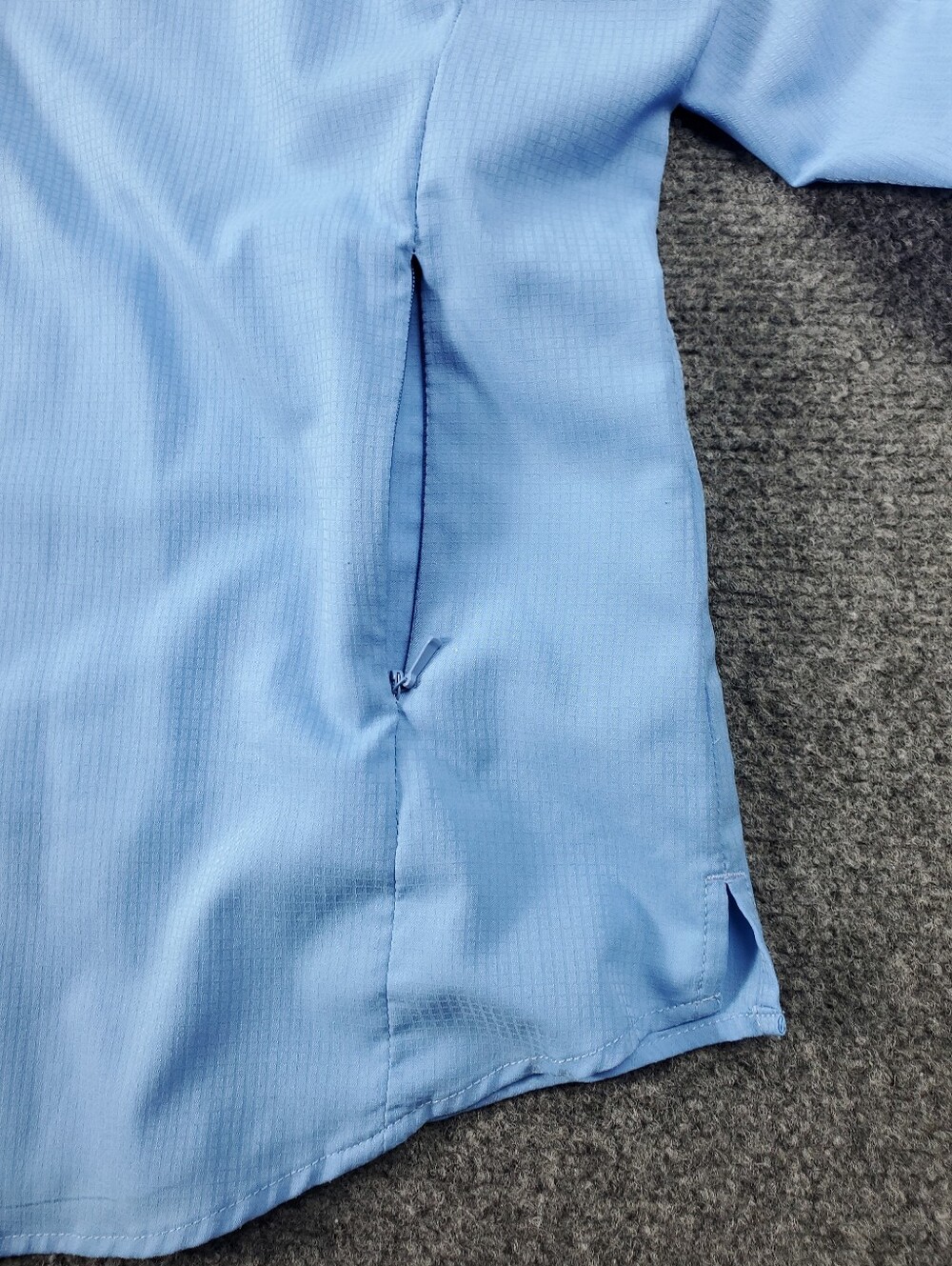 Columbia PFG Fishing Shirt Womens XL Snap Up Vented Roll Sleeve Blue Button Up - Picture 10 of 12
